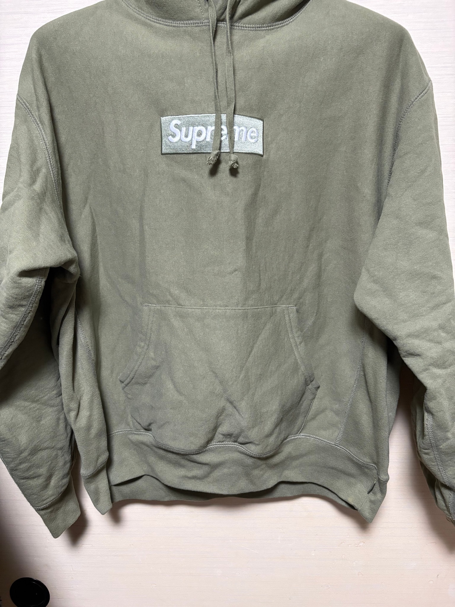 Supreme Box Logo Hooded Sweatshirt (25FW) "Light Olive"