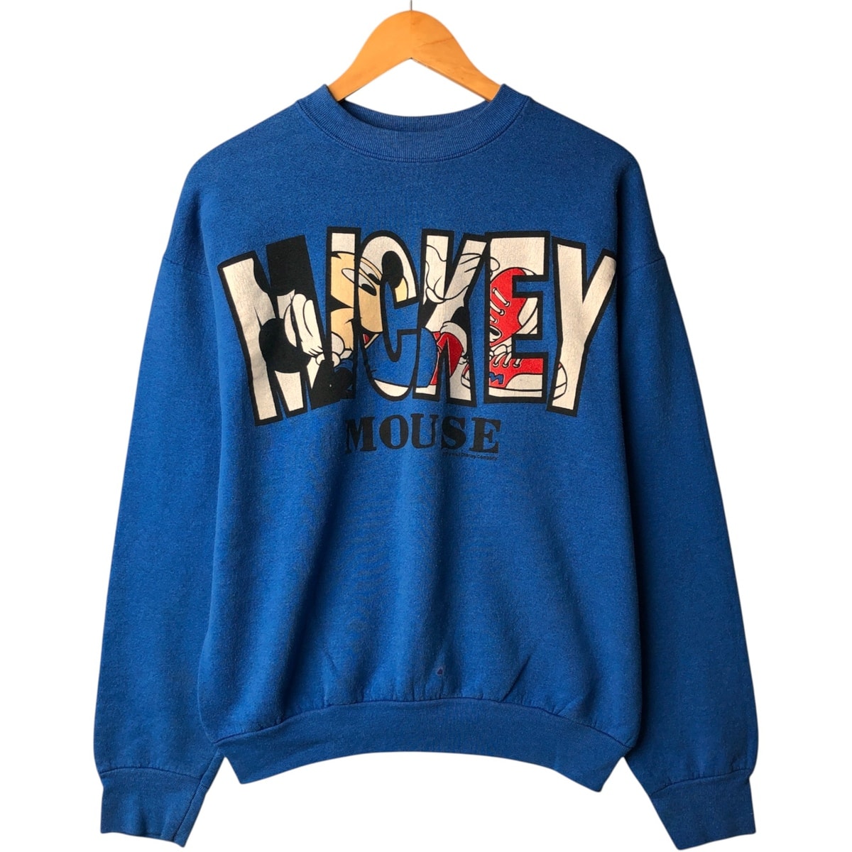 古着 90年代 フルーツオブザルーム FRUIT OF THE LOOM ミッキーマウス キャラクタースウェットシャツ トレーナー USA製 メンズL相当 ヴィンテージ/eaa583210