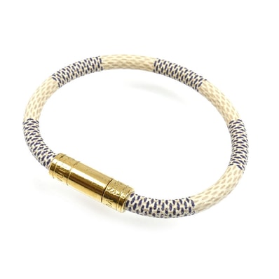 LOUIS VUITTON ルイ・ヴィトン ダミエアズールキャンバス ブラスレ キープイット ブレスレット M6607E BC0175 レディース【中古】