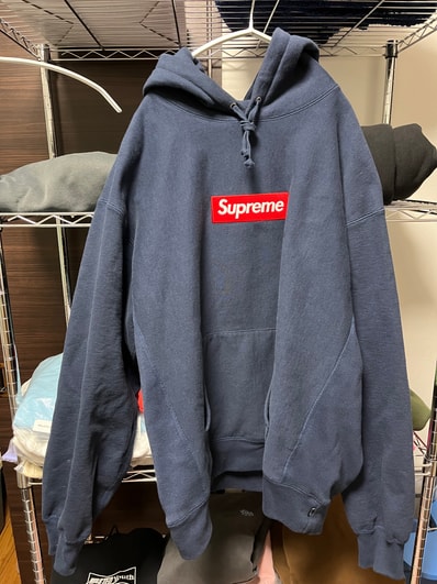 Supreme Box Logo Hooded Sweatshirt "Navy" (24FW)