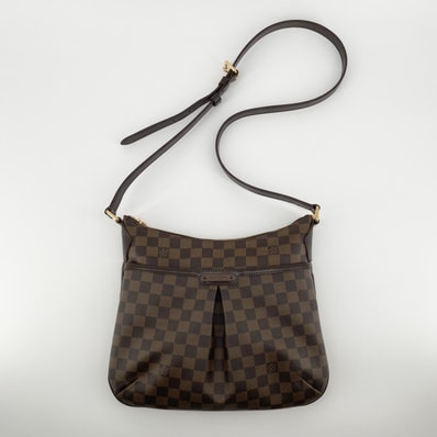 LOUIS VUITTON(ルイ・ヴィトン) ブルームズベリPM ダミエエベヌライン ゴールド金具 N42251 ショルダーバッグ ブラウン×レッド×ゴールド
