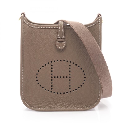 エルメス HERMES エヴリンTPM アマゾン ショルダーバッグ バッグ レザー トリヨンクレマンス トリヨンクレマンス K刻印(2025年製造) レディース グレー系 069426CC 【中古】