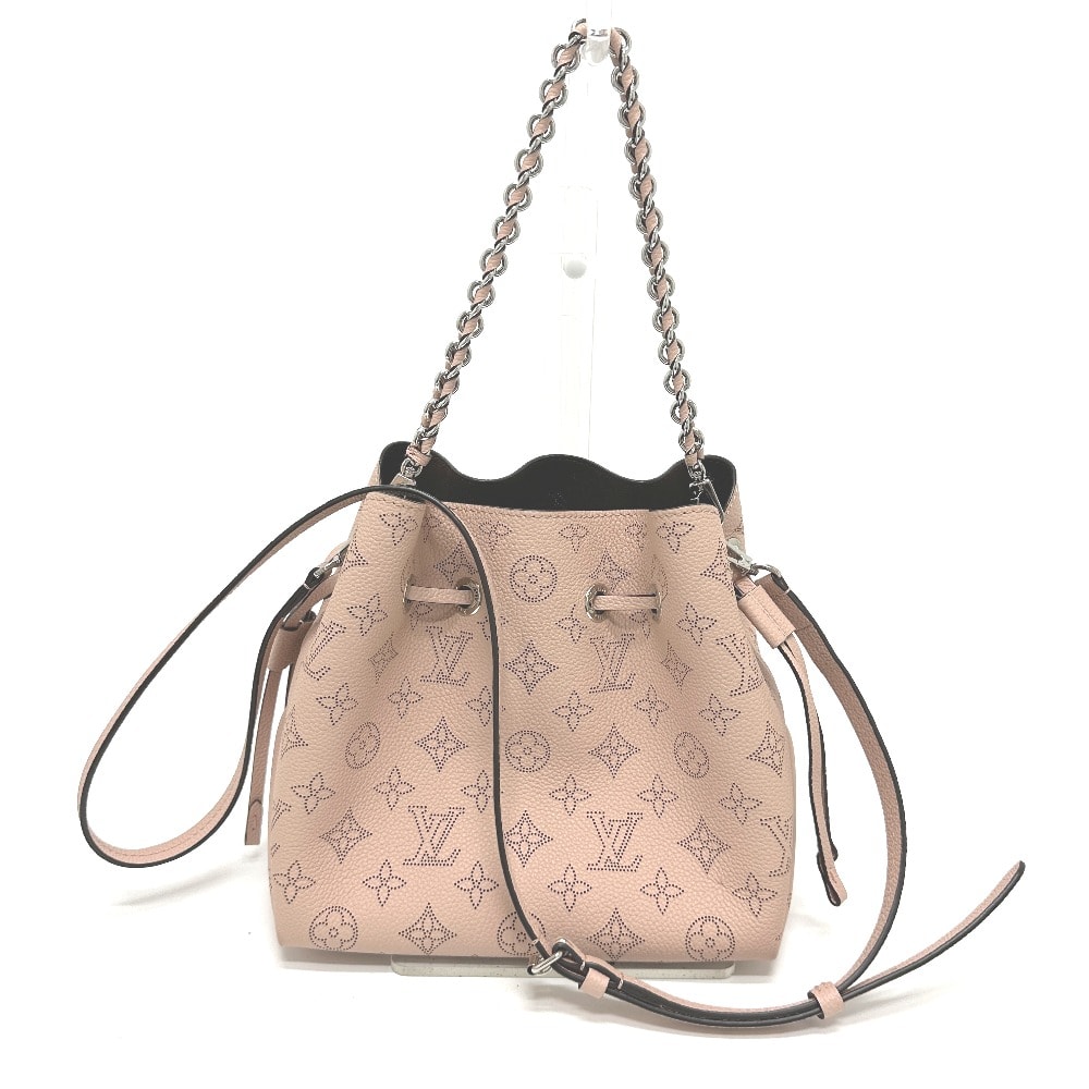 ルイヴィトン LOUIS VUITTON ベラ M57068 モノグラム・マヒナ 2WAYバッグ 巾着 カバン チェーン ショルダーバッグ モノグラムマヒナレザー マグノリア ピンク