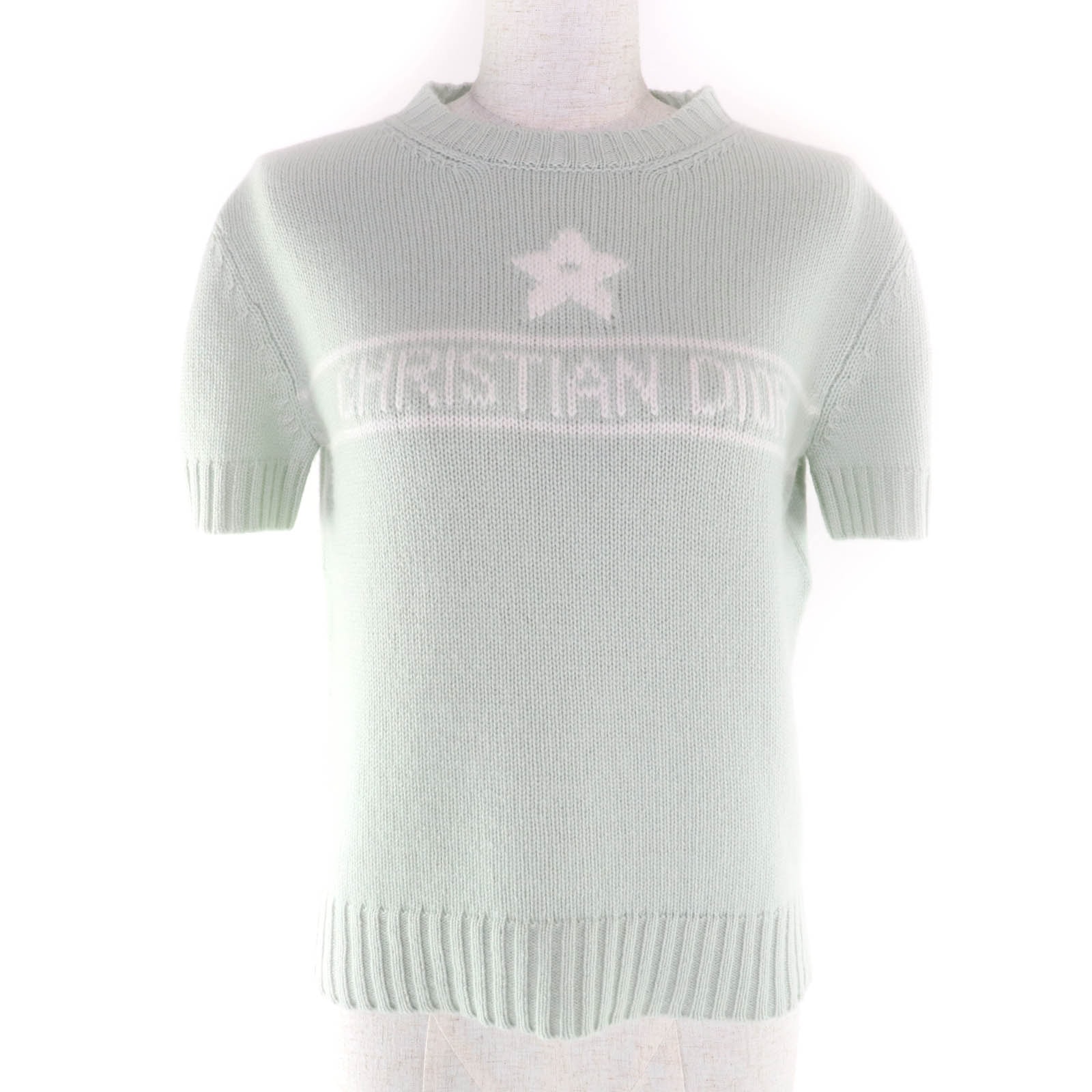 極美品 クリスチャンディオール 半袖ニット 40 344S98AM003