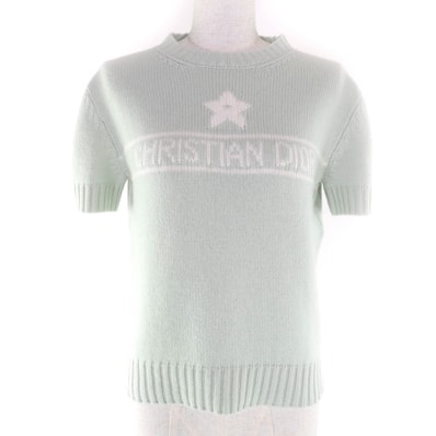 極美品 クリスチャンディオール 半袖ニット 40 344S98AM003