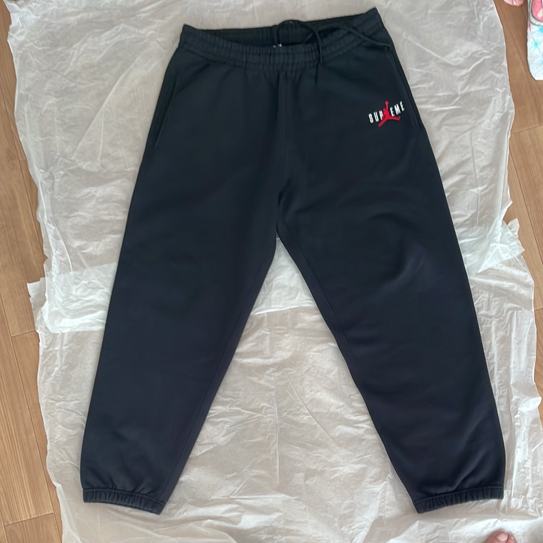 シュプリーム x ジョーダン スウェットパンツ "ブラック"