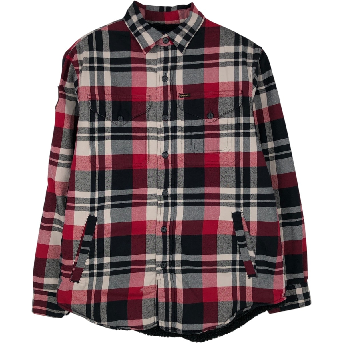 古着 ラルフローレン Ralph Lauren POLO RALPH LAUREN 長袖 コットンチェックシャツ メンズS相当/eaa631790