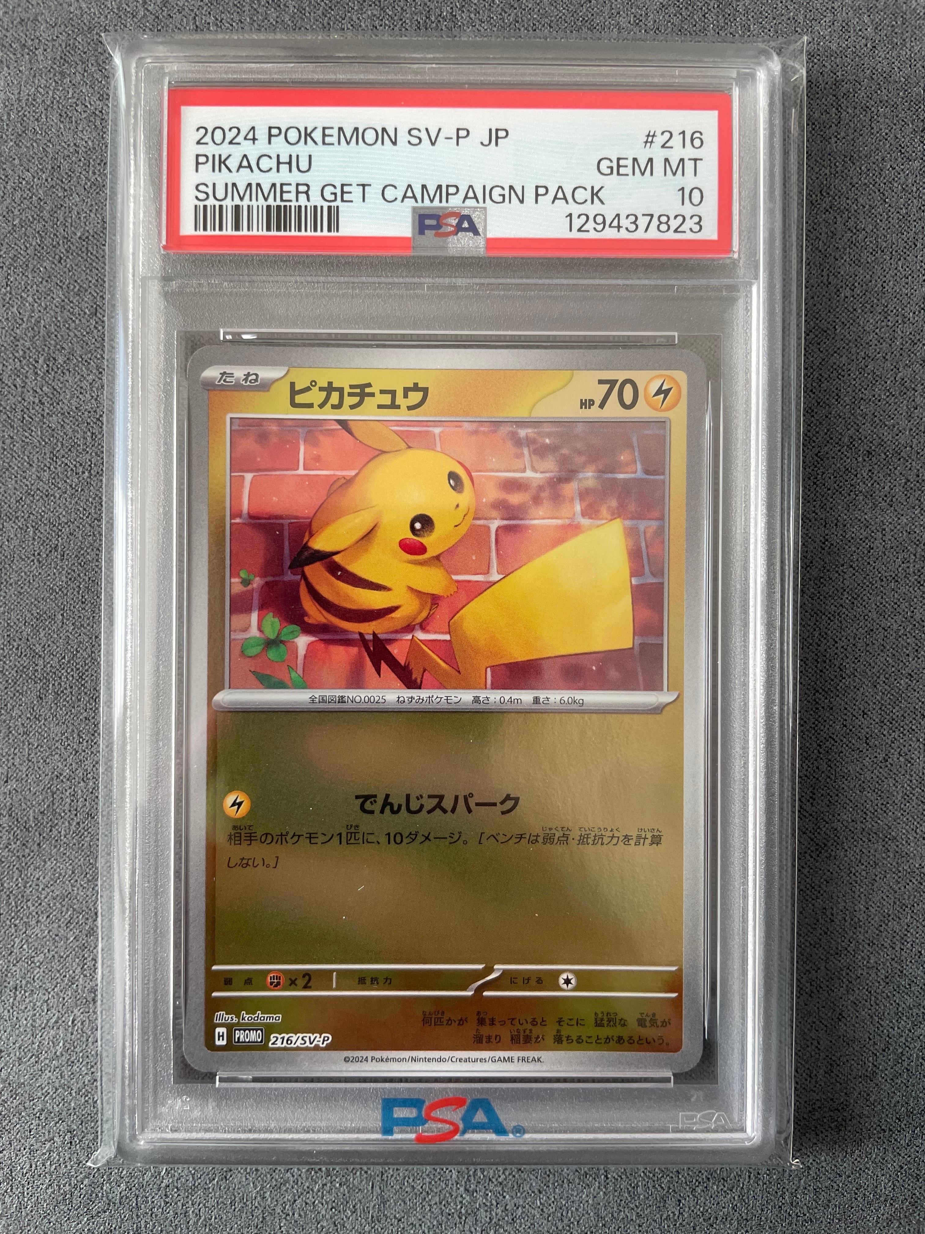 ピカチュウ P [SV-P 216](プロモカードパック「ポケカの夏がキタ!プロモカードGetキャンペーン!」)