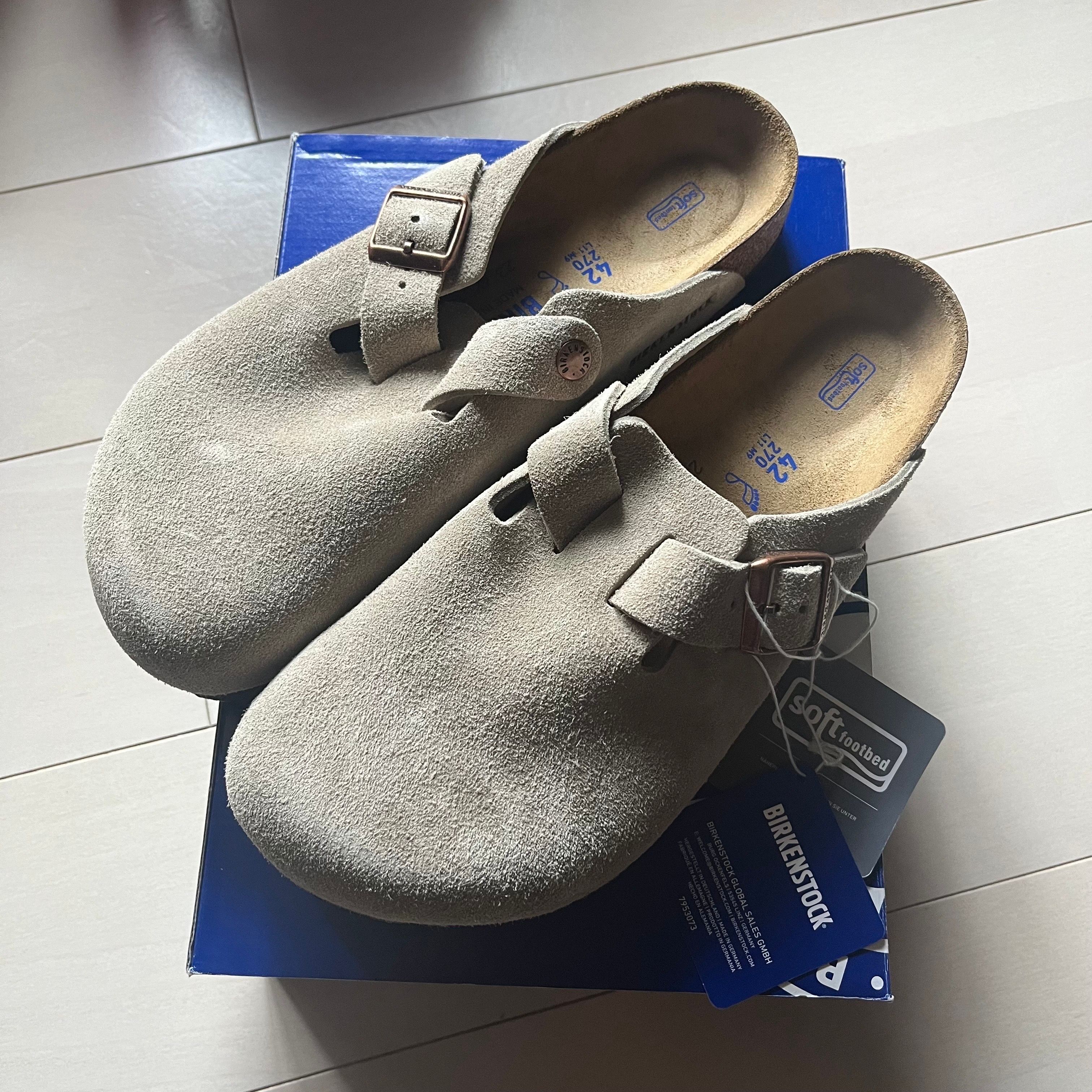 BIRKENSTOCK Boston "Taupe" (Soft Footbed)