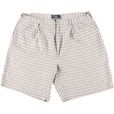 古着 ラルフローレン Ralph Lauren POLO by Ralph Lauren チェック柄 コットンショーツ ショートパンツ メンズw36相当/eaa549441