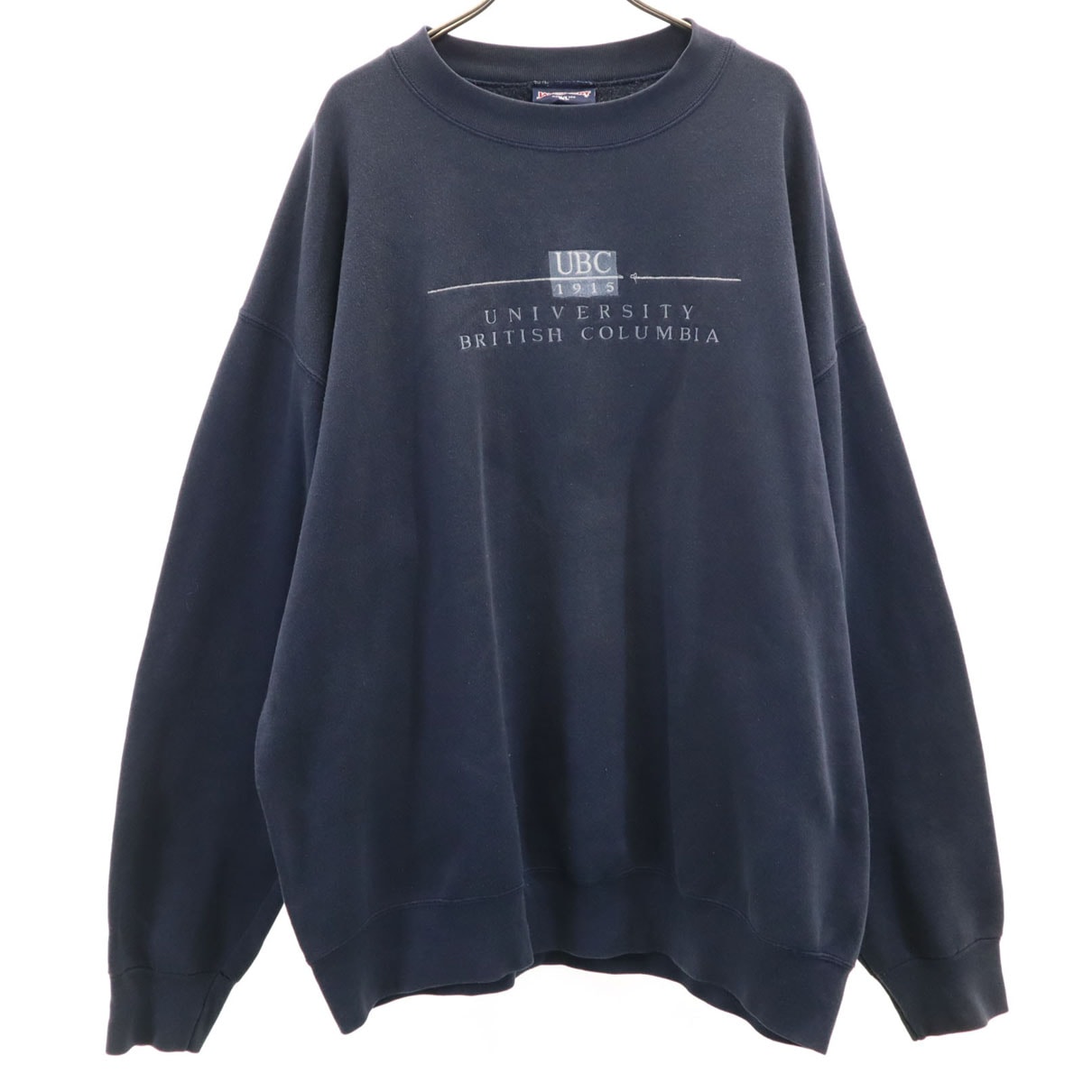 JANSPORTS ジャンスポーツ 90s USA製 オールド 長袖 スウェット トレーナー XL ネイビー 裏起毛