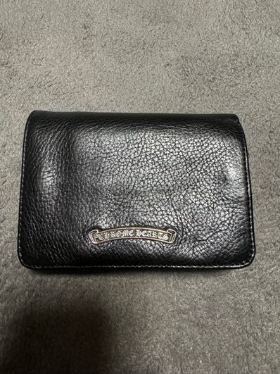 Chrome Hearts Joey by Fold Wallet / Heavy Leather "Black"