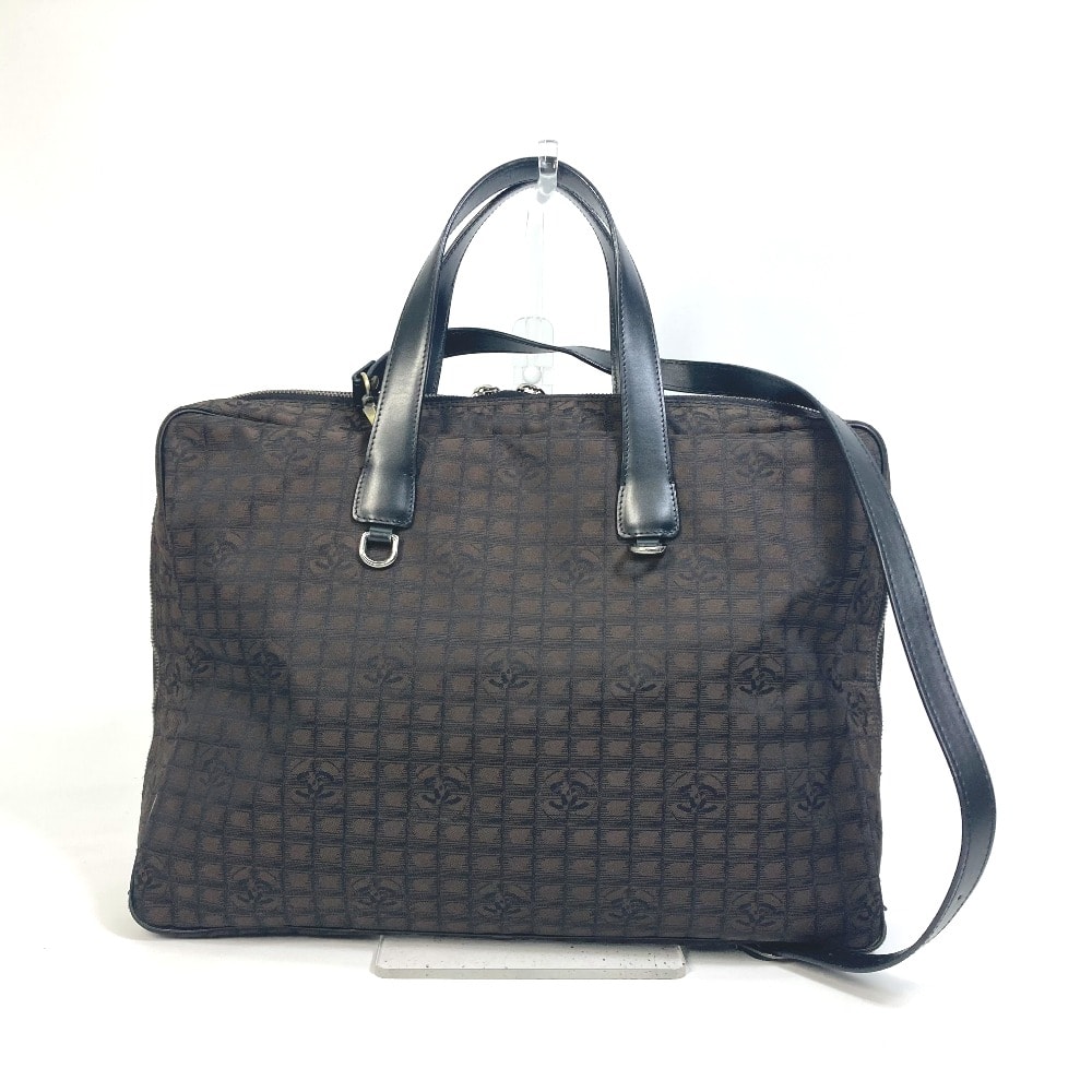 シャネル CHANEL ハンドバッグ ニュートラベルライン カバン ショルダーバッグ 2WAYバッグ ヴィンテージシャネル Vintage Chanel ビジネスバッグ ナイロン ブラウン