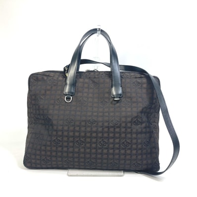 シャネル CHANEL ハンドバッグ ニュートラベルライン カバン ショルダーバッグ 2WAYバッグ ヴィンテージシャネル Vintage Chanel ビジネスバッグ ナイロン ブラウン