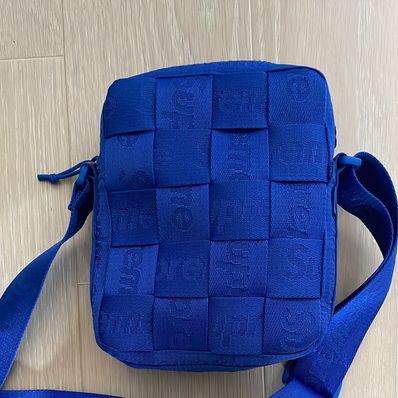Supreme Woven Shoulder Bag "Royal" (24SS)