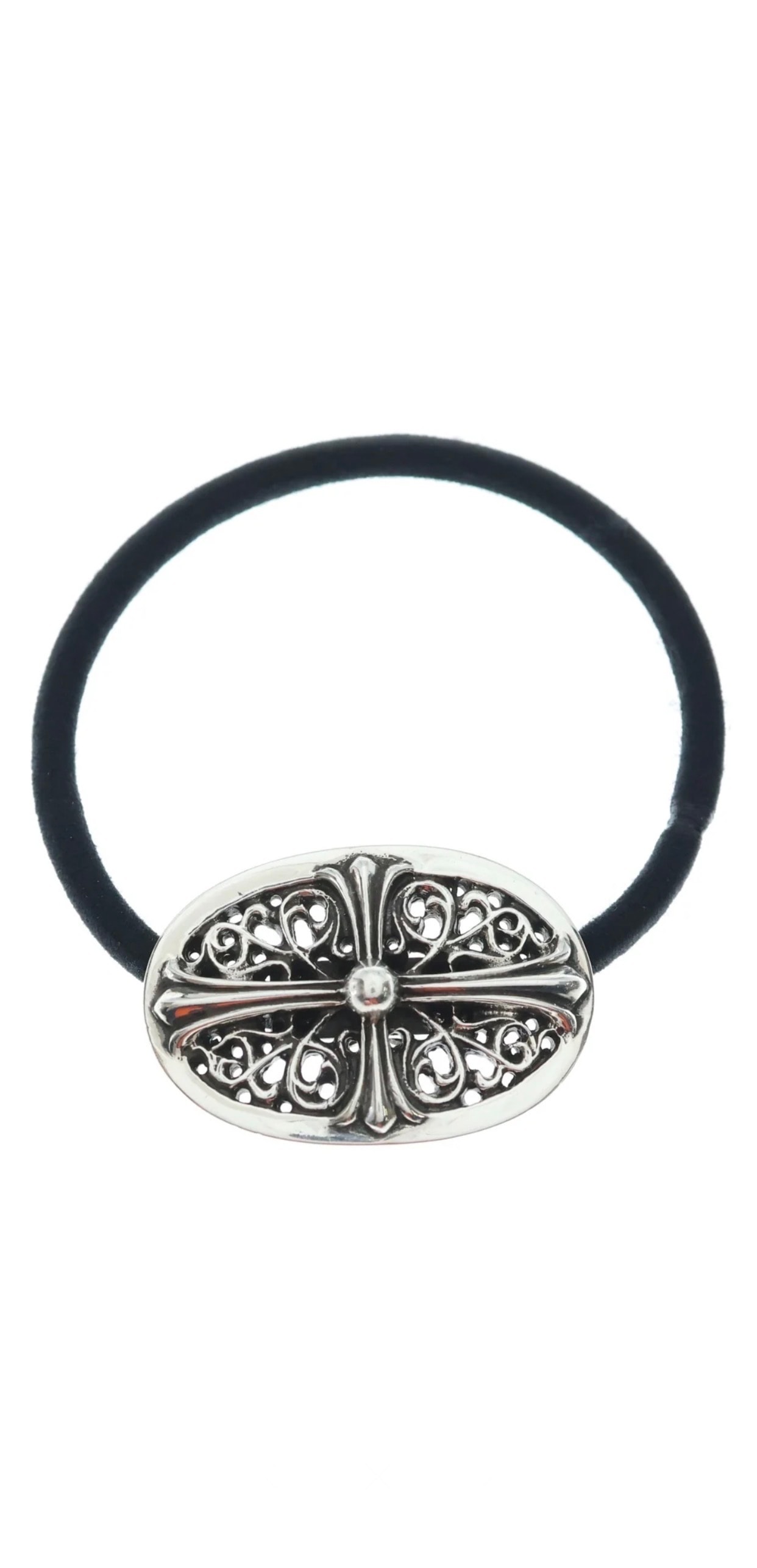 Chrome Hearts Hair Band # 2 Oval Cross "Silver"