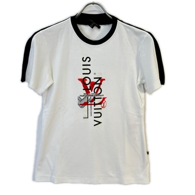 ルイヴィトン 15-16年 RW152B F8TS09QG2 LVロゴ Tシャツ XS