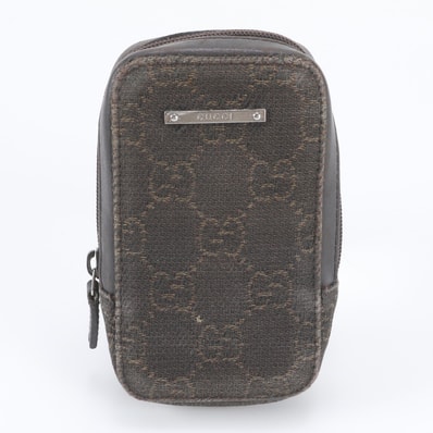 ■美品 グッチ GGキャンバスシガレットケース 92767 ポーチ