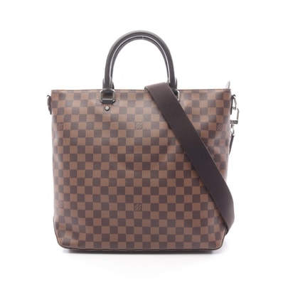 ルイ・ヴィトン LOUIS VUITTON ジェイク ダミエエベヌ トートバッグ バッグ PVCコーティングキャンバス レザー メンズ ブラウン系 N41559 【中古】