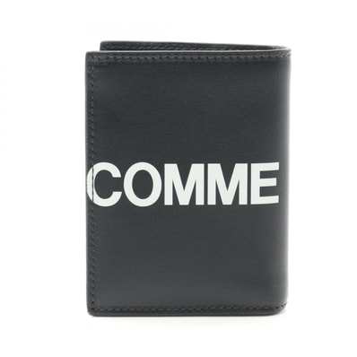 コムデギャルソン COMME des GARCONS 二つ折り財布 財布 レザー メンズ レディース ブラック系 SA0641HL 【新品】