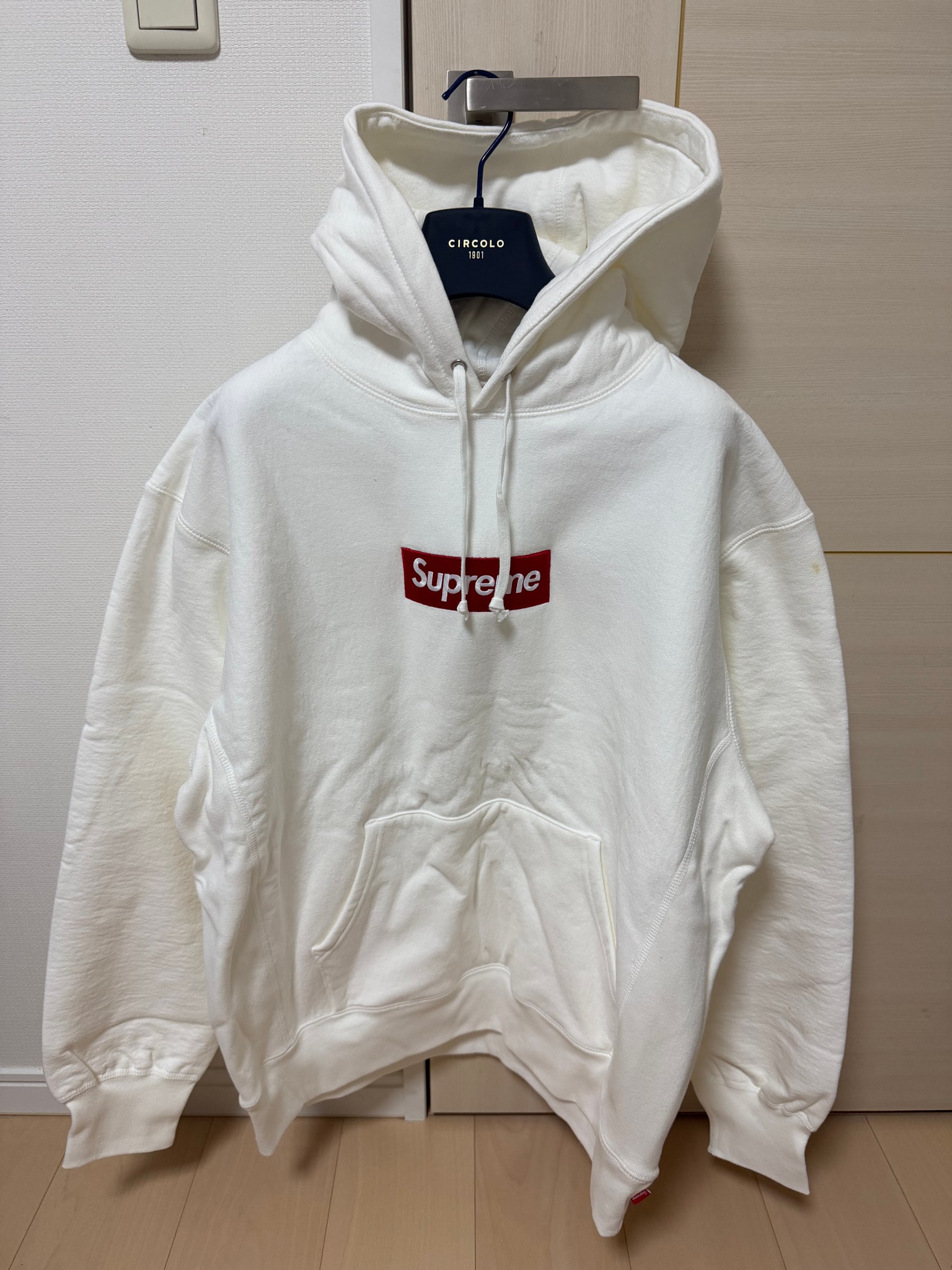 Supreme Box Logo Hooded Sweatshirt "White" (21FW)