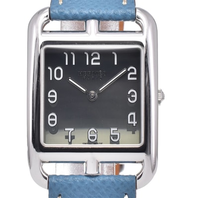 エルメス HERMES CC2.710 ケープコッド シルバー クォーツ メンズ 美品 腕時計 Q#148464