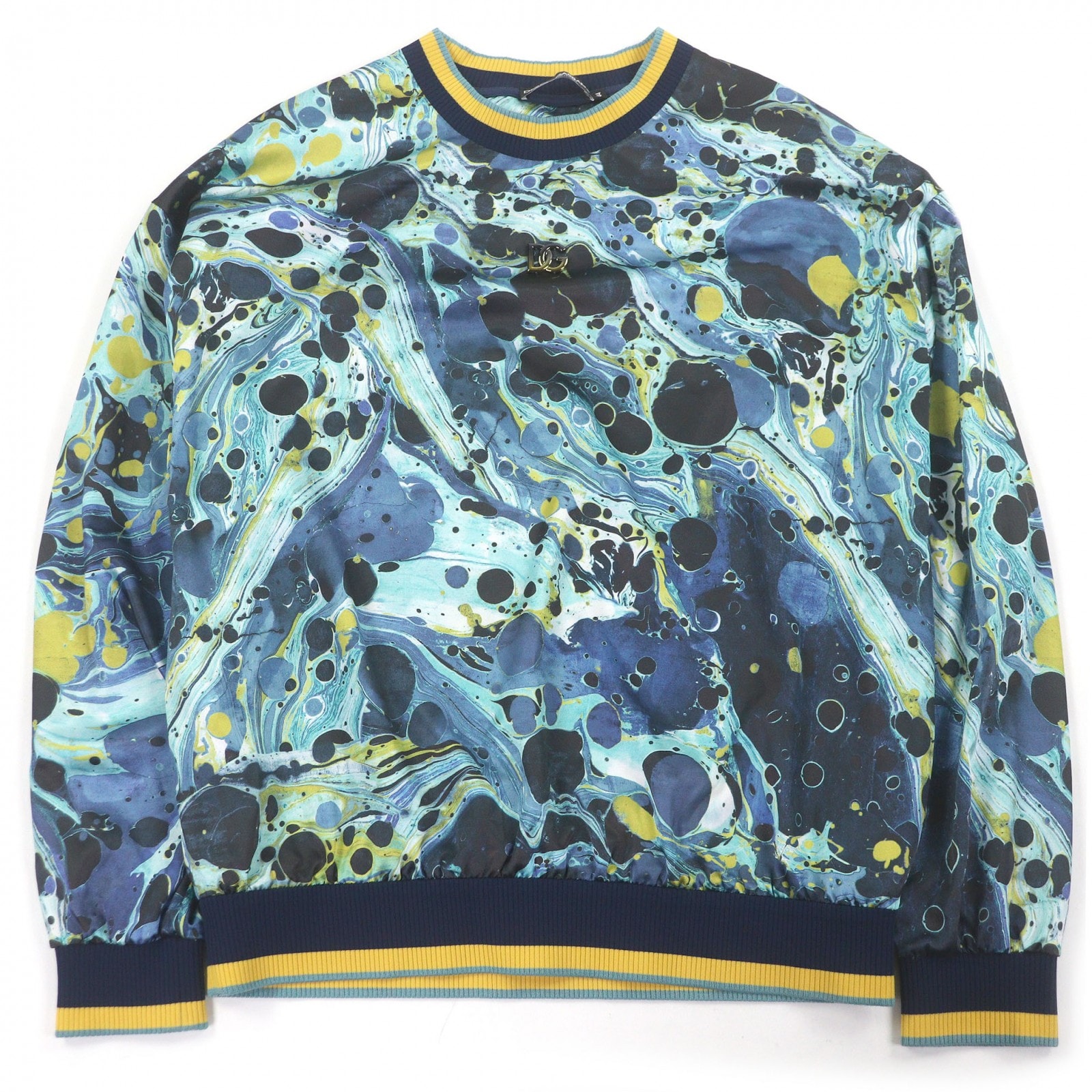 極美品 ドルチェ&ガッバーナ 長袖Tシャツ ブルー系 メンズ 44 G9WI8Z