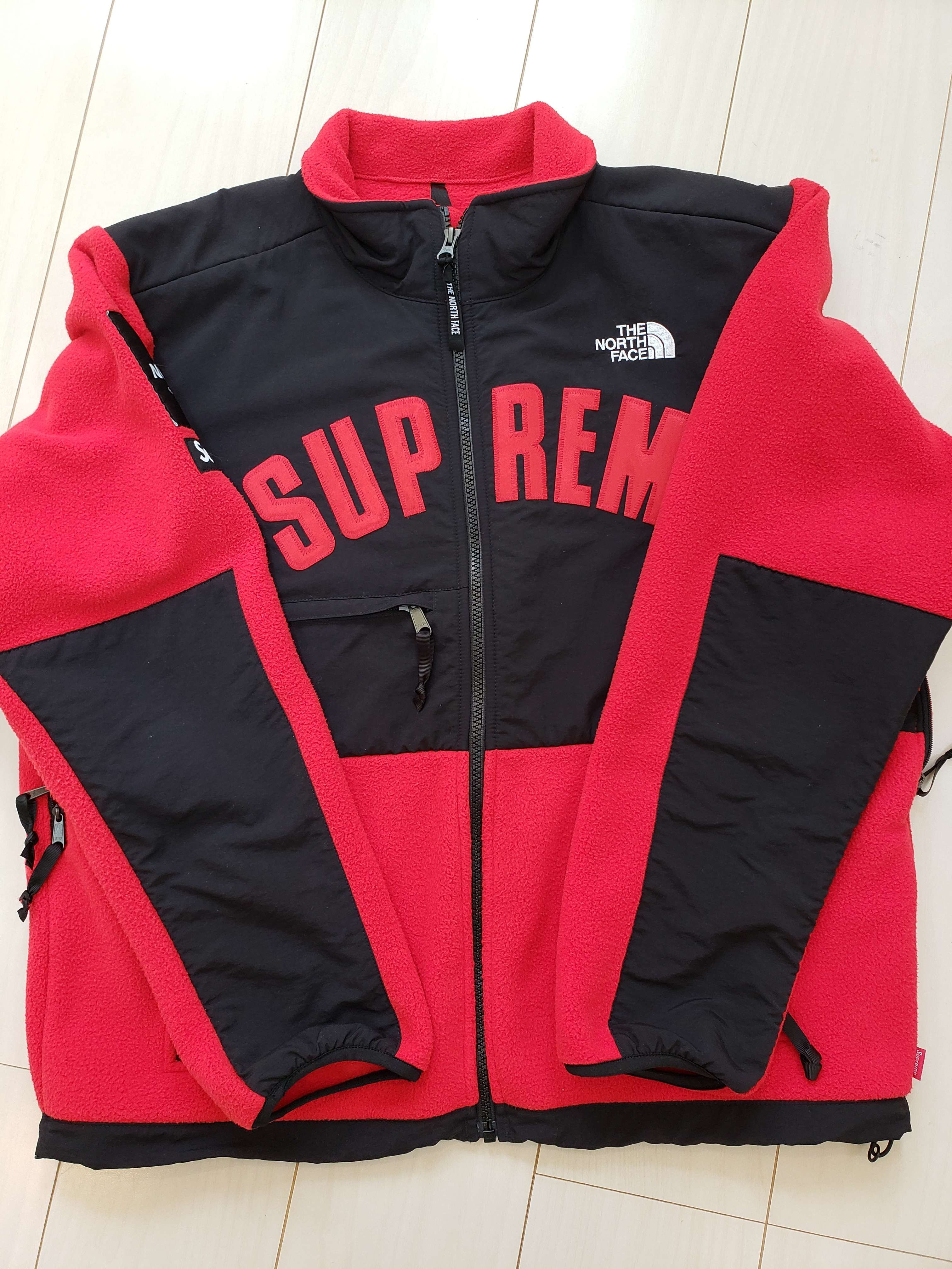 Supreme x The North Face Arc Logo Denali Fleece Jacket "Red"