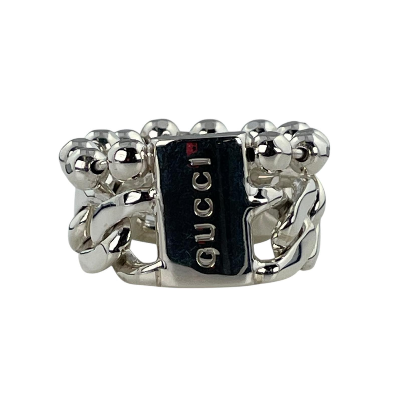 美品 GUCCI グッチ リング・指輪 シルバー925 シルバー レディース【中古】