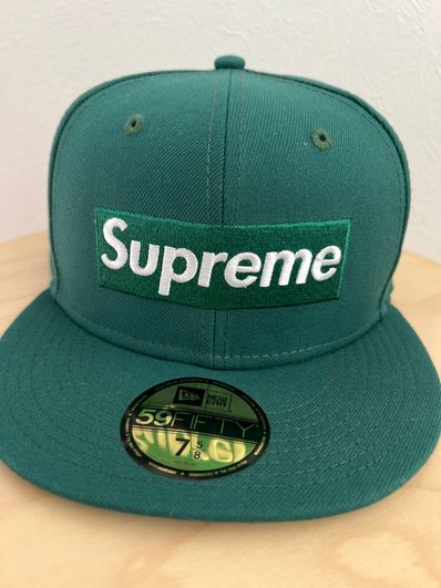 Supreme Money Box Logo New Era "Dark Green"