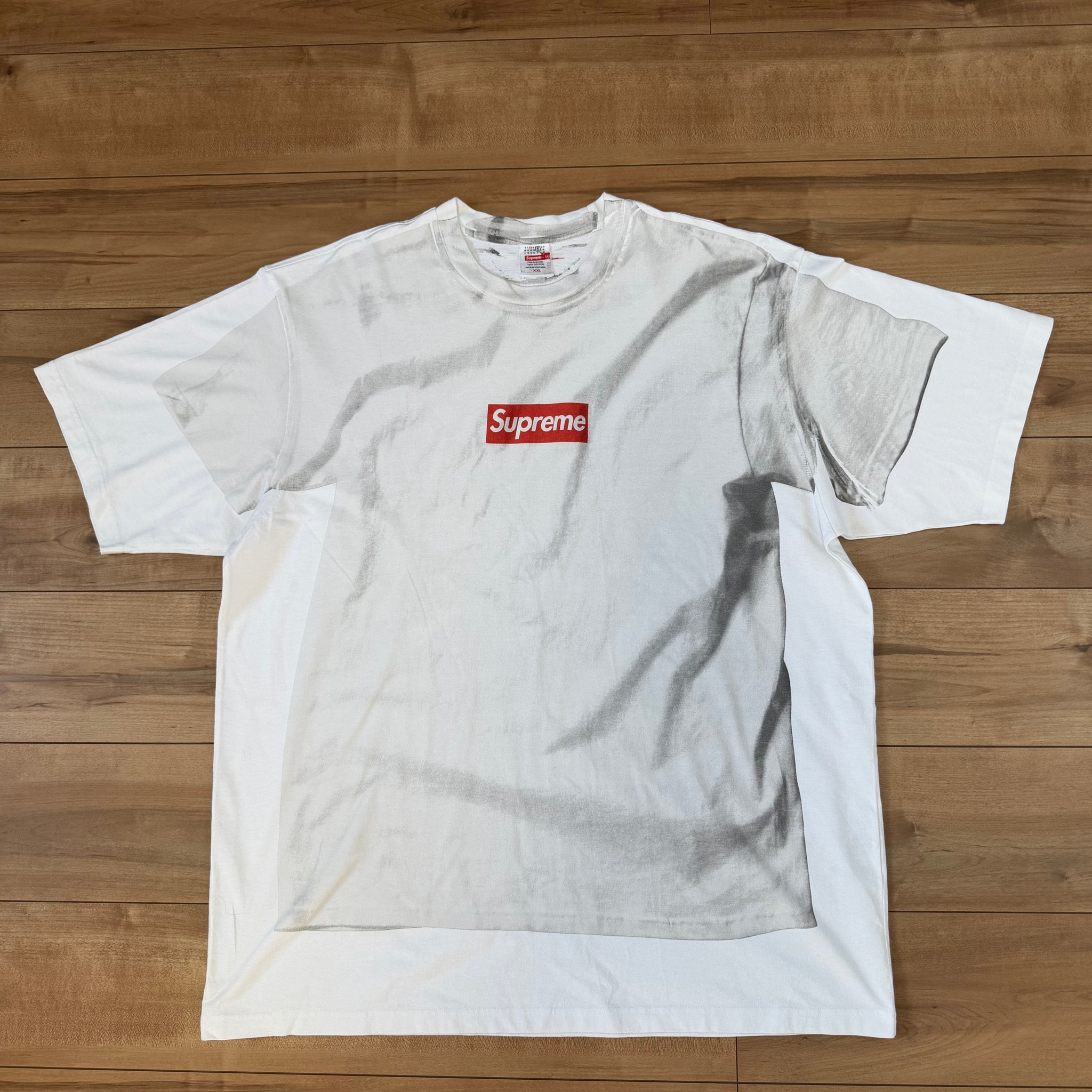 Supreme x MM6 Maison Margiela Box Logo Tee "White"
