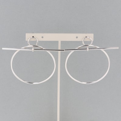 HERMES エルメス ループMM SV925 ピアス シルバー925 レディース【中古】
