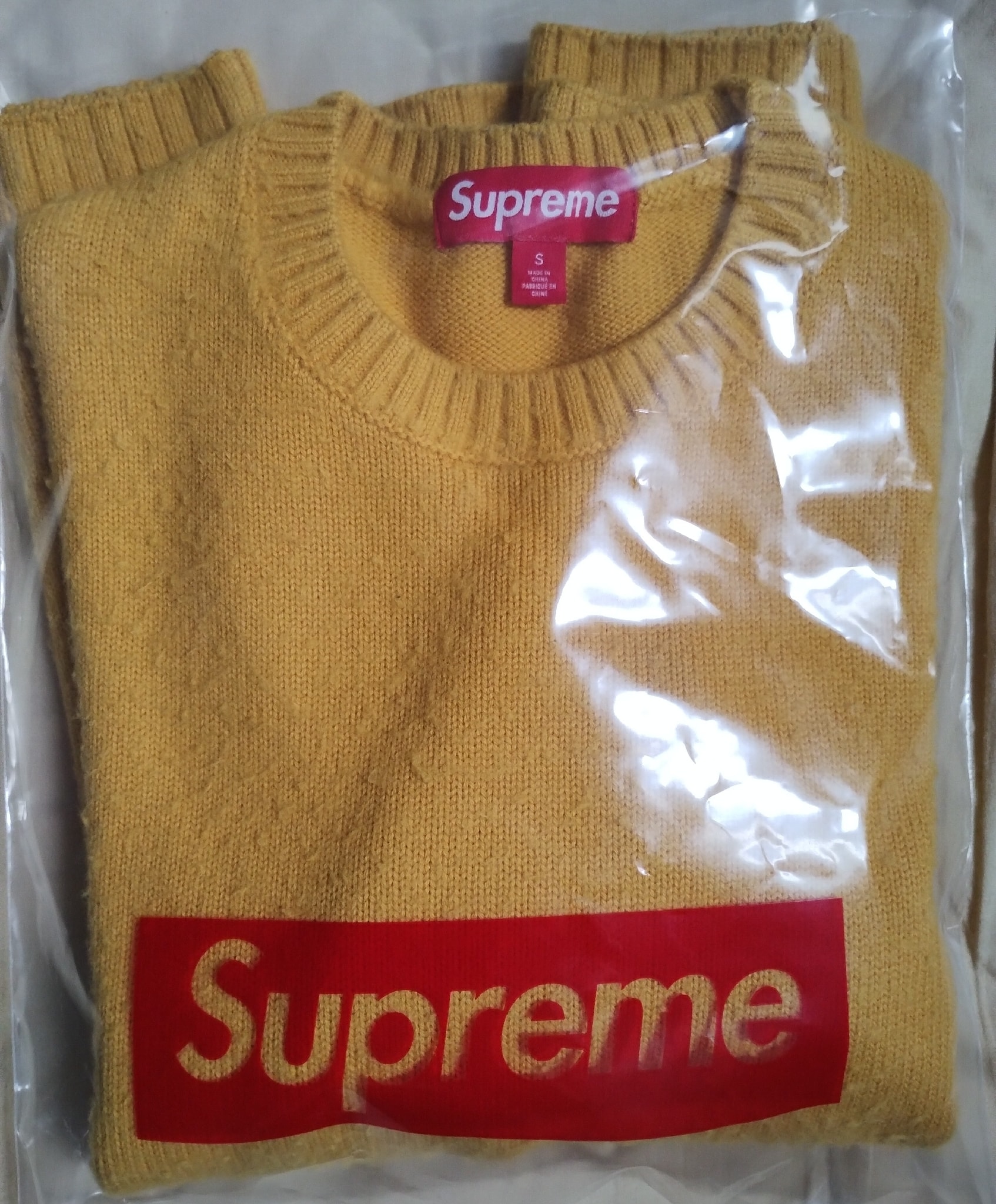 Supreme Pilled Sweater "Gold"