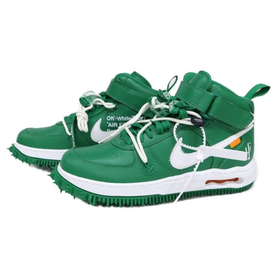 ナイキ ×Off-White DR0500ー300 AIR FORCE 1 MID SP LTHR スニーカー 27