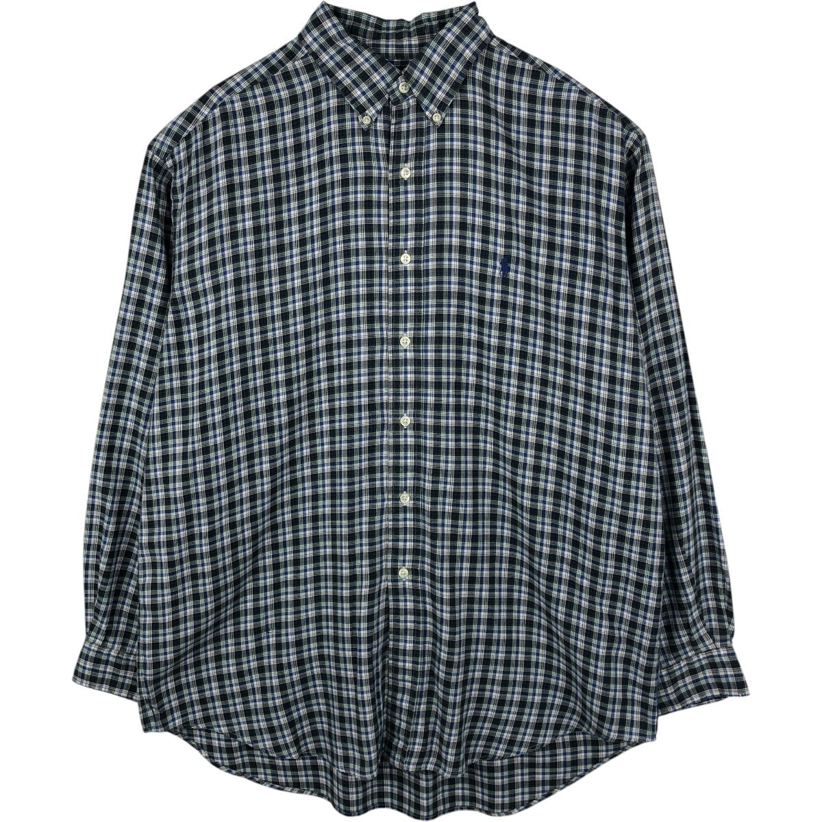 古着 ラルフローレン Ralph Lauren BLAKE 長袖 ボタンダウンチェックシャツ メンズL相当/eaa659352