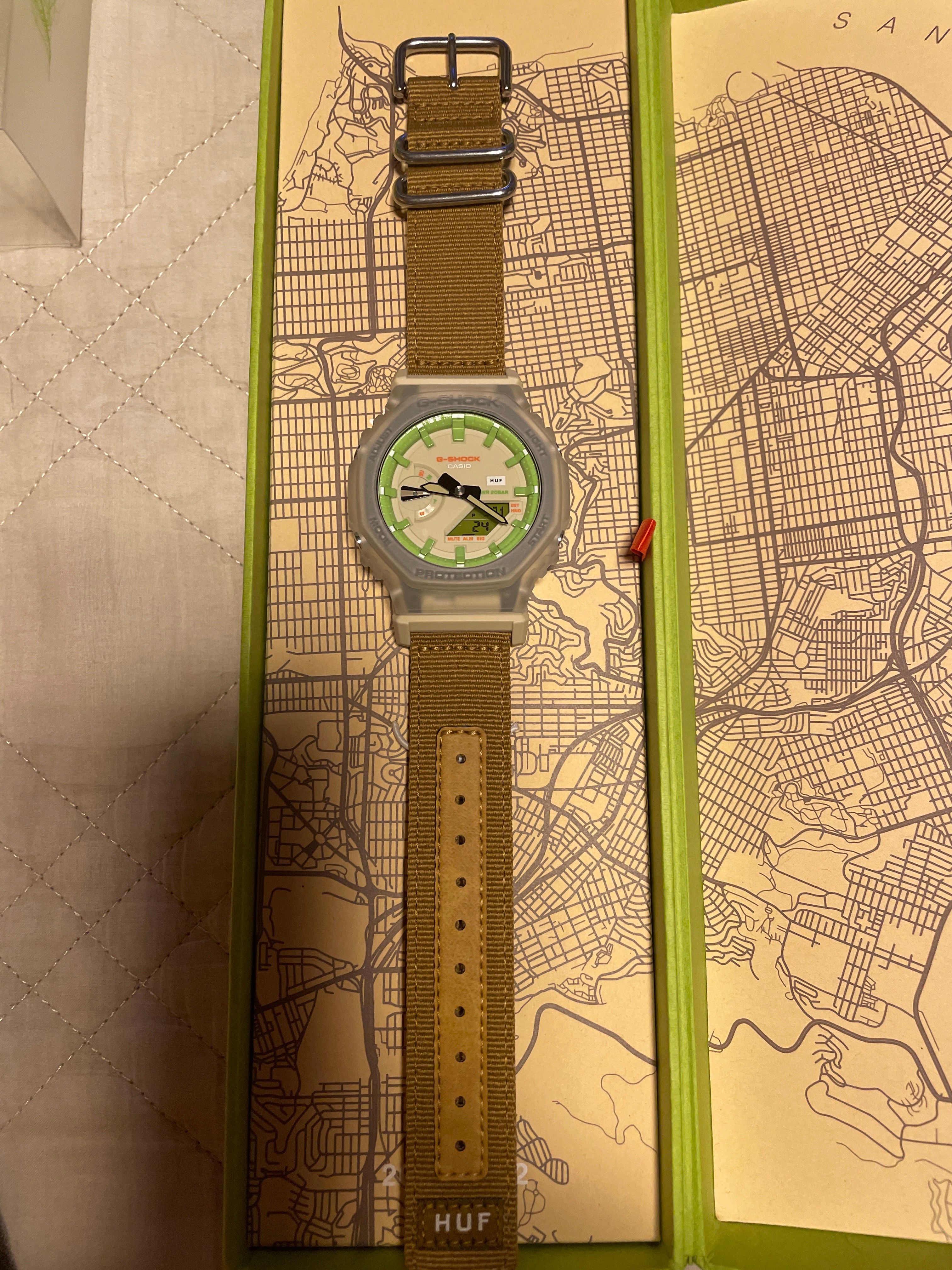 Casio G-Shock × HUF 20TH ANNIVERSARY G-2100 "Green"