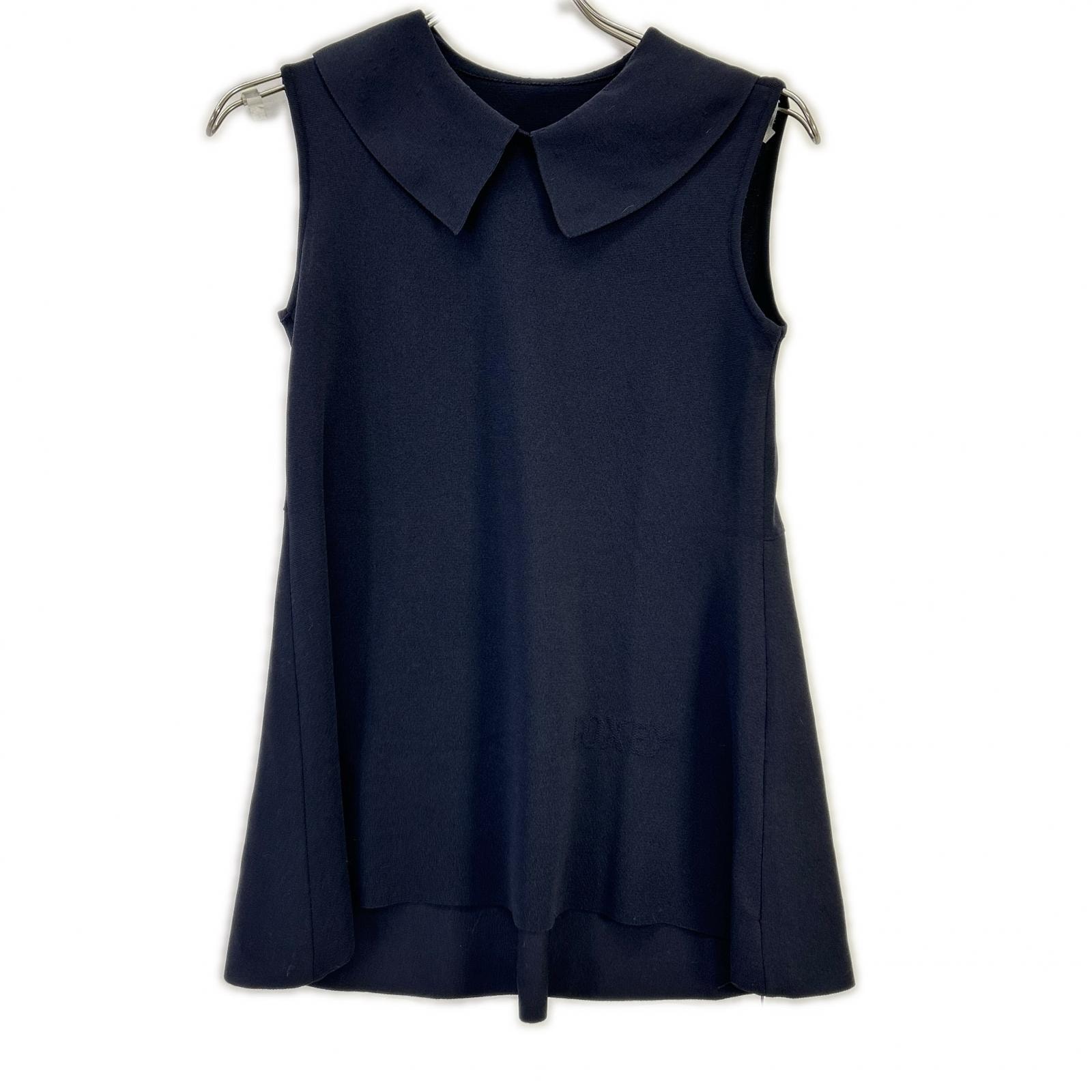 フォクシー 24年製 43430 ネイビー アナイス チュニック ニットブラウス 38