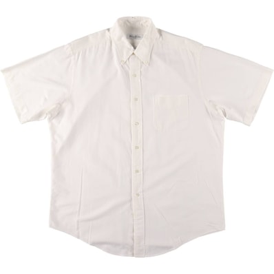 古着 ブルックスブラザーズ Brooks Brothers MAKERS 半袖 ボタンダウンシャツ USA製 メンズL相当/eaa560600