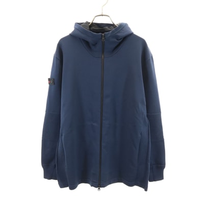 美品 BRIEFING ブリーフィング 長袖 ニット ジップパーカー L ネイビー