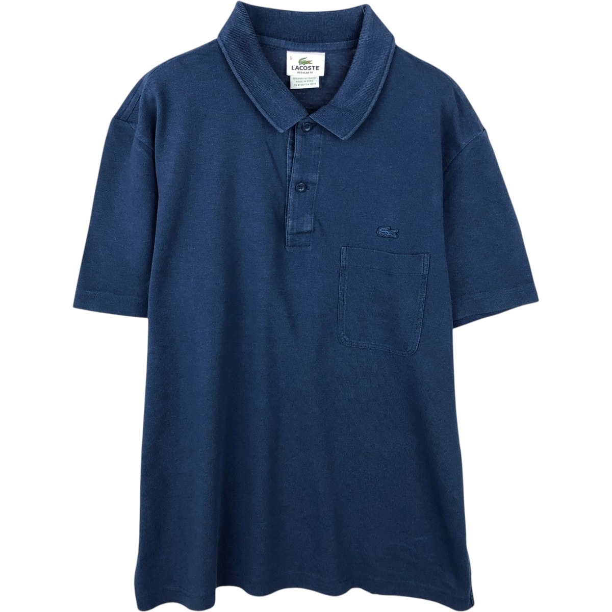 D (傷や汚れあり)】古着 ラコステ LACOSTE 半袖 ポロシャツ メンズXL