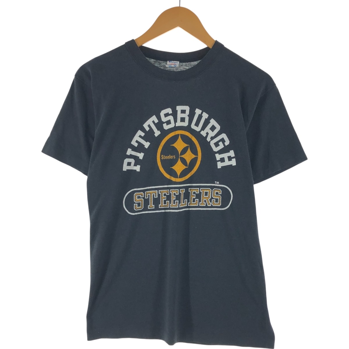 古着 80年代 チャンピオン Champion トリコタグ NFL PITTSBURGH STEELERS ピッツバーグスティーラーズ ロゴTシャツ USA製 メンズL相当 ヴィンテージ/eaa561631