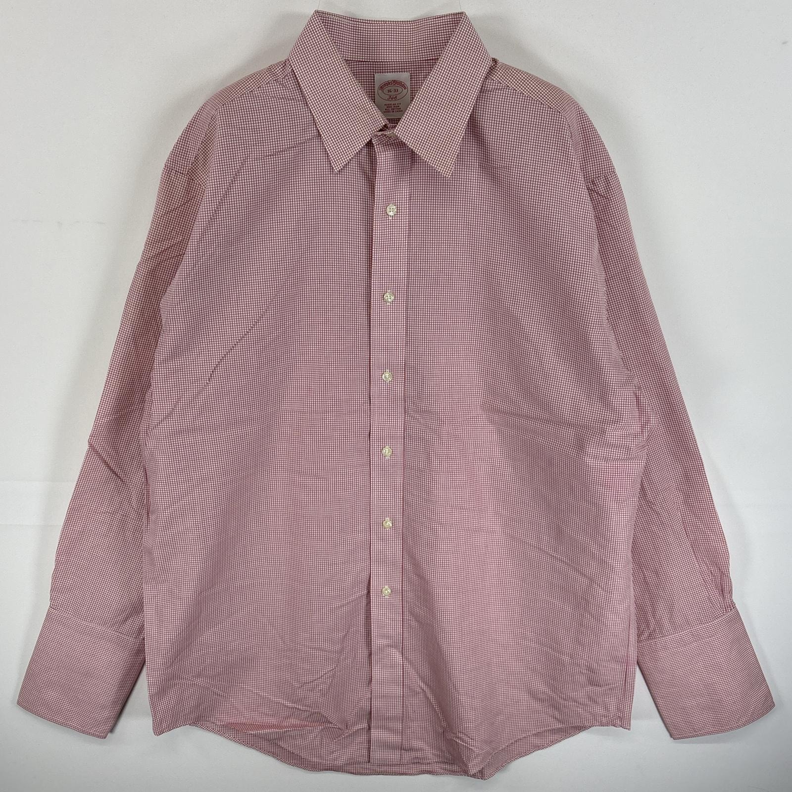 古着 ブルックスブラザーズ Brooks Brothers 長袖シャツ ボタンシャツ ドレスシャツ 346 16 L レッド系 チェック メンズ