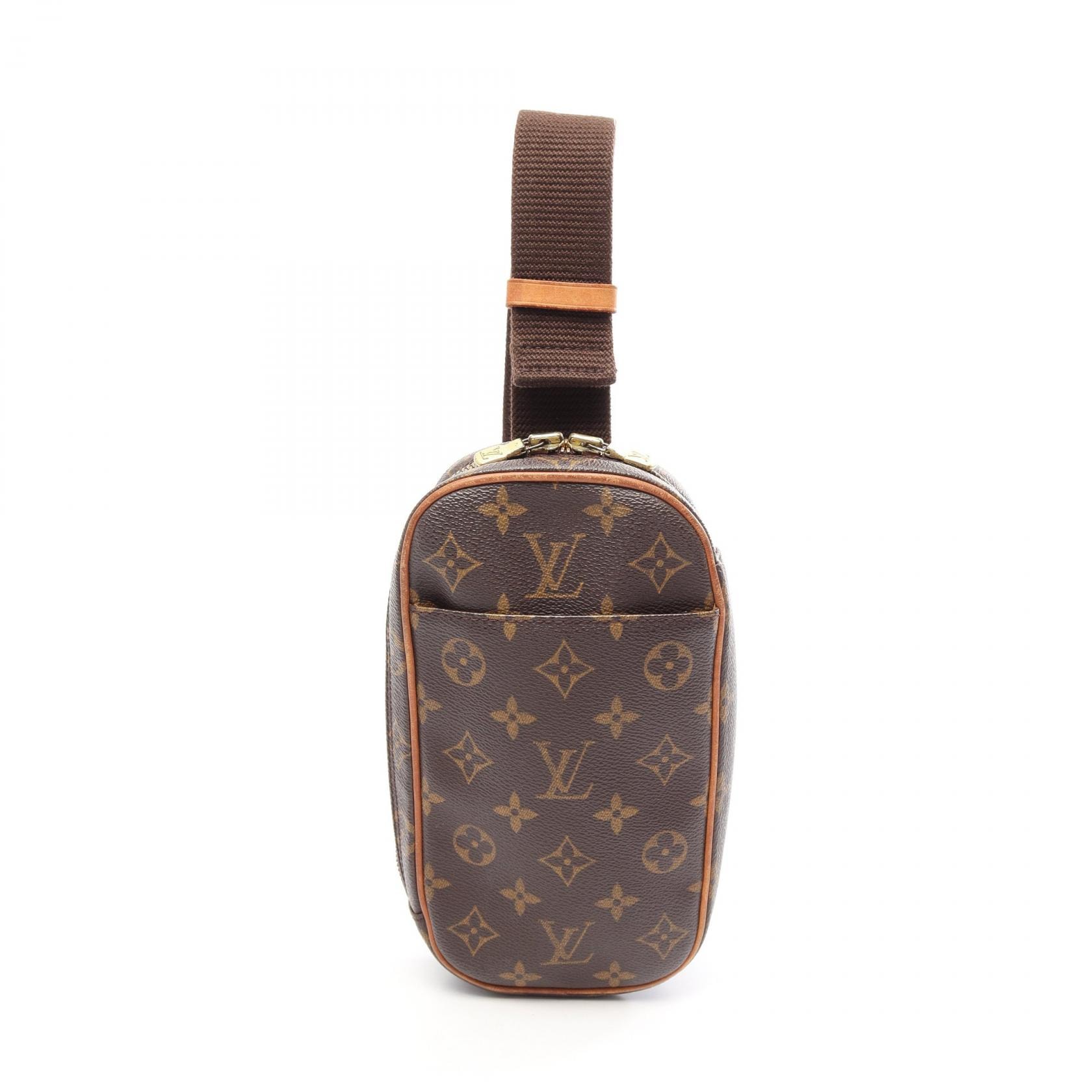 ルイ・ヴィトン LOUIS VUITTON ポシェットガンジュ ウエストバッグ ボディバッグ バッグ PVCコーティングキャンバス レザー モノグラム メンズ レディース ブラウン系 M51870 【中古】