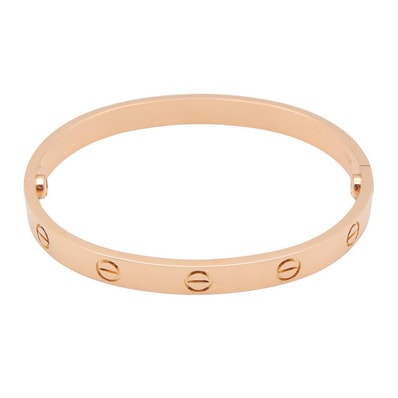 カルティエ CARTIER ラブブレス ブレスレット アクセサリー K18PG(ピンクゴールド) メンズ レディース ゴールド系 【中古】