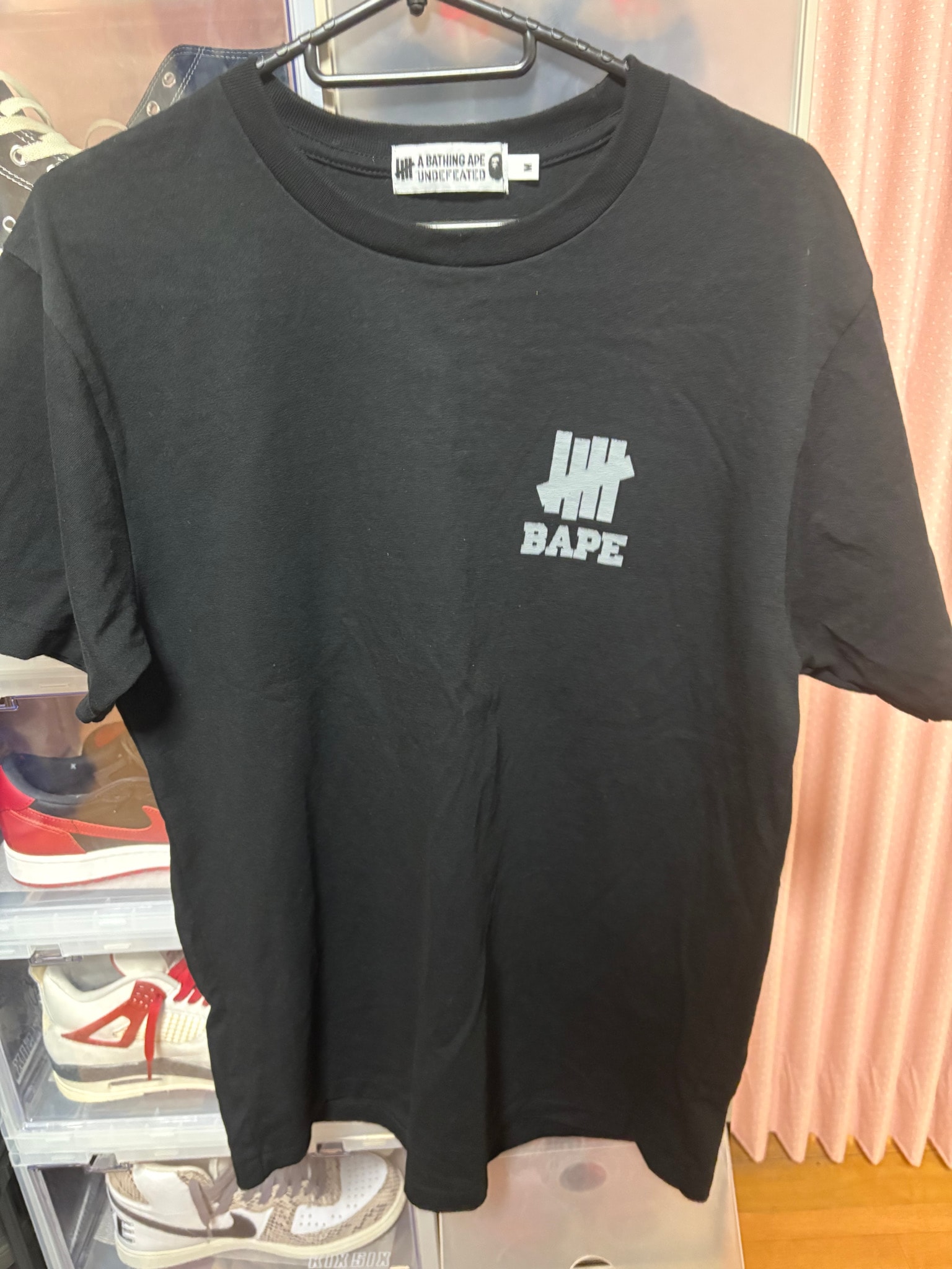 A BATHING APE / Undefeated Ape Head Tee "Black"