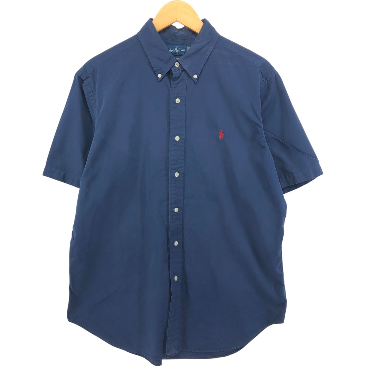 古着 ラルフローレン Ralph Lauren CLASSIC FIT 半袖 ボタンダウンシャツ メンズL相当/eaa552736