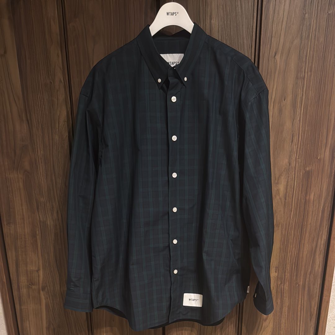 WTAPS Wcpo 01 / LS / Cotton. Broadcloth. Textile "Green"