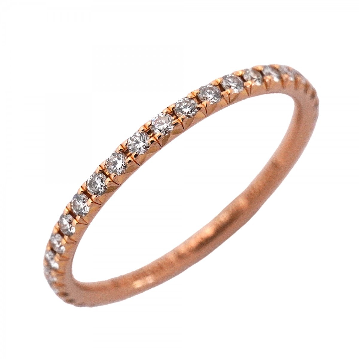 ★SALE【6jdb0408-25】ティファニー リング メトロ フルエタニティ K18PG ピンクゴールド ダイヤモンド 6.5号【中古】レディース