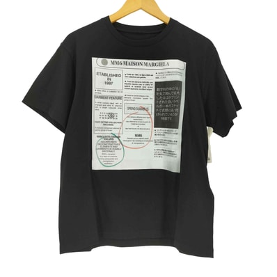 25SS ニュースペーパー プリントTシャツ【1143223162601】