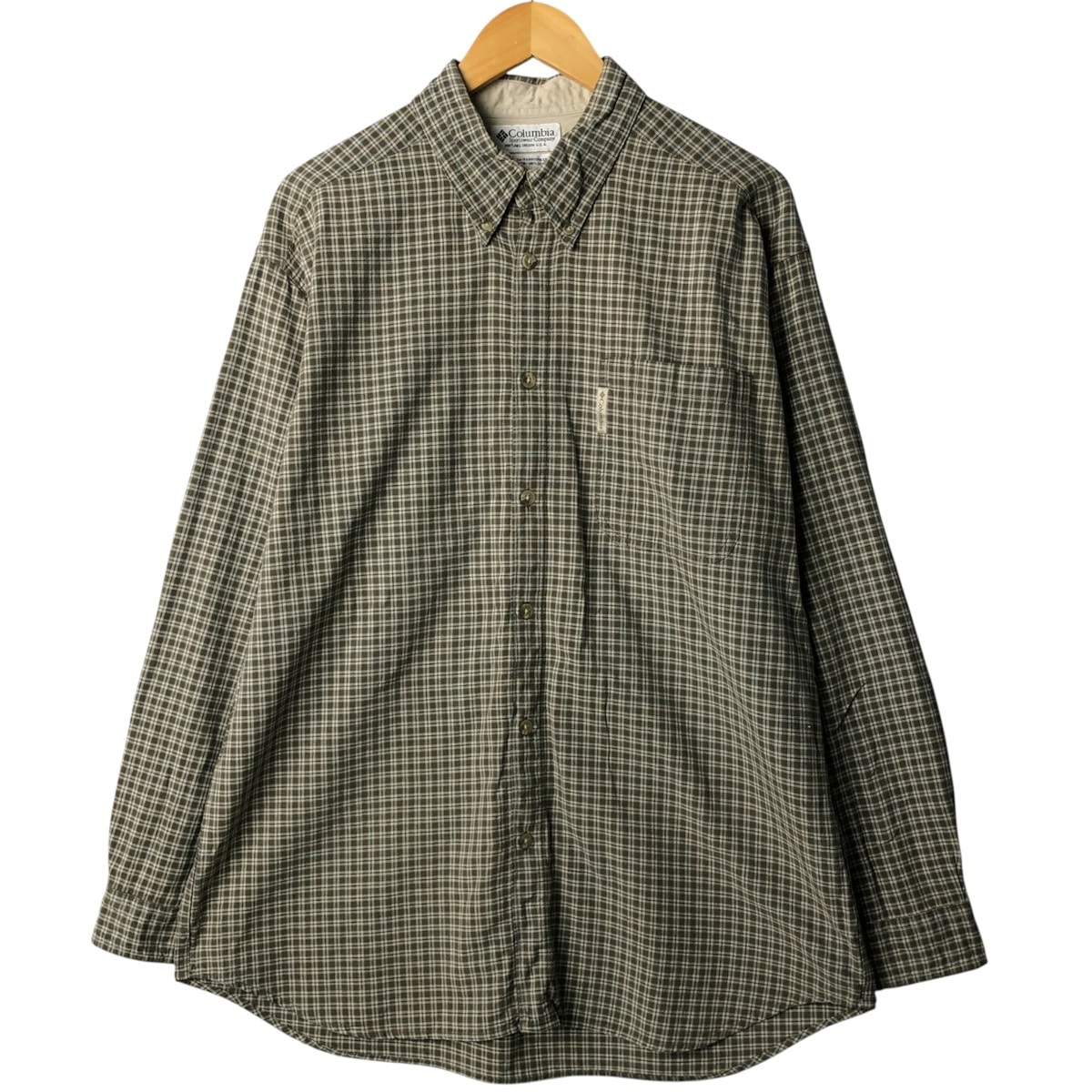 古着 ~00年代 コロンビア Columbia 長袖 ボタンダウンチェックシャツ メンズL相当/eaa591253